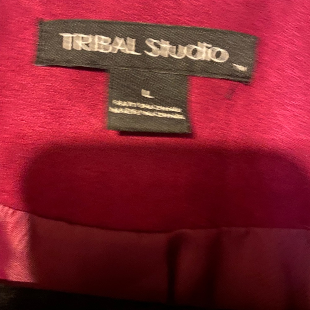 Tribal Studio Suede Jacket in Raspberry - Picture 3 of 3